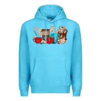 Ocean Blue Nurse coffee cups Premium Hoodie - texasbilliewilder