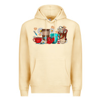 Pina Colada Nurse coffee cups Premium Hoodie - texasbilliewilder