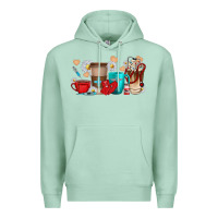 Seafoam Nurse coffee cups Premium Hoodie - texasbilliewilder