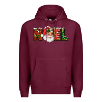 Burgundy Western Noel Santa Claus Premium Hoodie - RanaPortraitStore