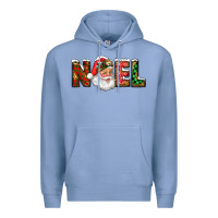 Colony Blue Western Noel Santa Claus Premium Hoodie - RanaPortraitStore