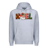 Heather Grey Western Noel Santa Claus Premium Hoodie - RanaPortraitStore