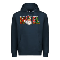 Navy Western Noel Santa Claus Premium Hoodie - RanaPortraitStore