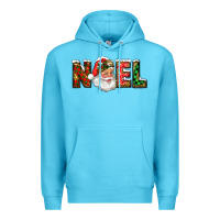 Ocean Blue Western Noel Santa Claus Premium Hoodie - RanaPortraitStore