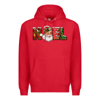 Red Western Noel Santa Claus Premium Hoodie - RanaPortraitStore