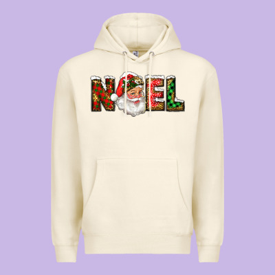 Premium Hoodie Western Noel Santa Claus
