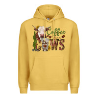 Antique Gold coffee then cows Premium Hoodie - texasbilliewilder