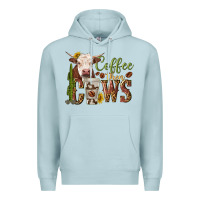 Blue Mist coffee then cows Premium Hoodie - texasbilliewilder