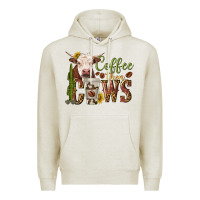 Oatmeal Heather coffee then cows Premium Hoodie - texasbilliewilder