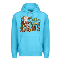 Ocean Blue coffee then cows Premium Hoodie - texasbilliewilder