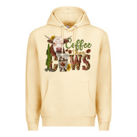 Pina Colada coffee then cows Premium Hoodie - texasbilliewilder