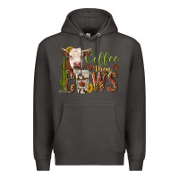 Smoke coffee then cows Premium Hoodie - texasbilliewilder