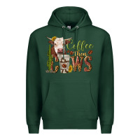 Sports Green coffee then cows Premium Hoodie - texasbilliewilder