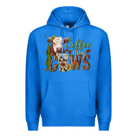 True Royal coffee then cows Premium Hoodie - texasbilliewilder