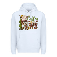White coffee then cows Premium Hoodie - texasbilliewilder