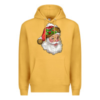 Mustard Santa Claus With Snow Premium Hoodie - RanaPortraitStore