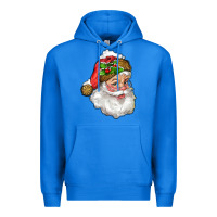 True Royal Santa Claus With Snow Premium Hoodie - RanaPortraitStore