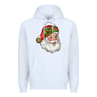 White Santa Claus With Snow Premium Hoodie - RanaPortraitStore