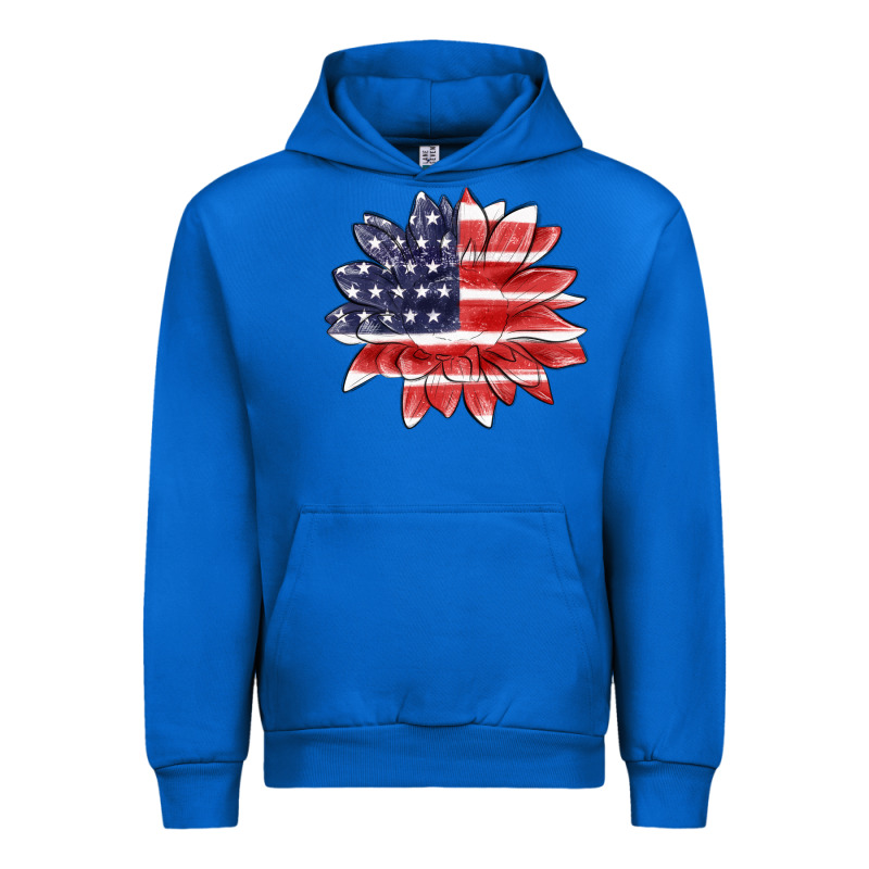 American Flag Sunflower Urban Hoodie by MaliasSmallBusiness | Teevron
