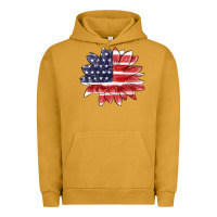 Pigment Peanut Butter american flag sunflower Urban Hoodie - MaliasSmallBusiness