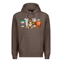 Coffee collie dog coffee cups Premium Hoodie - texasbilliewilder
