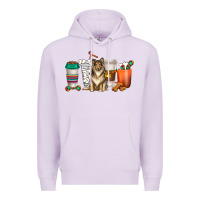 Lilac collie dog coffee cups Premium Hoodie - texasbilliewilder