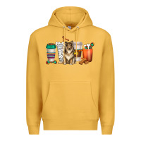 Mustard collie dog coffee cups Premium Hoodie - texasbilliewilder