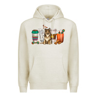Oatmeal Heather collie dog coffee cups Premium Hoodie - texasbilliewilder