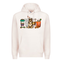 Pale Pink collie dog coffee cups Premium Hoodie - texasbilliewilder