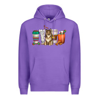 Purple collie dog coffee cups Premium Hoodie - texasbilliewilder