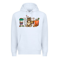 White collie dog coffee cups Premium Hoodie - texasbilliewilder
