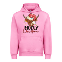 Fuchsia Pink mooey christmas Urban Hoodie - MaliasSmallBusiness