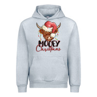 Heather Grey mooey christmas Urban Hoodie - MaliasSmallBusiness