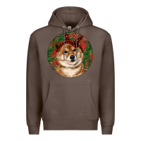Coffee Shiba Inu Christmas Premium Hoodie - RanaPortraitStore