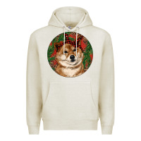Oatmeal Heather Shiba Inu Christmas Premium Hoodie - RanaPortraitStore