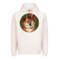Pale Pink Shiba Inu Christmas Premium Hoodie - RanaPortraitStore