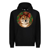 Black Shiba Inu Christmas Premium Hoodie - RanaPortraitStore
