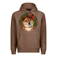 Chestnut Shiba Inu Christmas Premium Hoodie - RanaPortraitStore