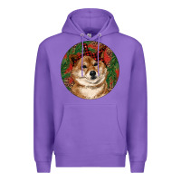 Purple Shiba Inu Christmas Premium Hoodie - RanaPortraitStore