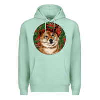 Seafoam Shiba Inu Christmas Premium Hoodie - RanaPortraitStore