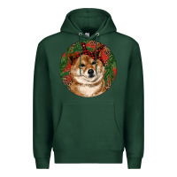 Sports Green Shiba Inu Christmas Premium Hoodie - RanaPortraitStore