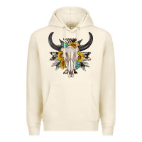 Tofu cow aztec western bull skull Premium Hoodie - texasbilliewilder