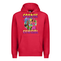 Cardinal cosmic cowgirl Premium Hoodie - texasbilliewilder