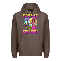 Coffee cosmic cowgirl Premium Hoodie - texasbilliewilder