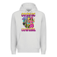 Dove Grey cosmic cowgirl Premium Hoodie - texasbilliewilder