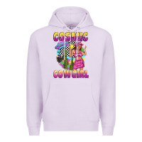 Lilac cosmic cowgirl Premium Hoodie - texasbilliewilder