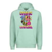 Seafoam cosmic cowgirl Premium Hoodie - texasbilliewilder