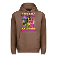 Chestnut cosmic cowgirl Premium Hoodie - texasbilliewilder
