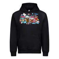 Black nurse elements coffee cups Urban Hoodie - MaliasSmallBusiness