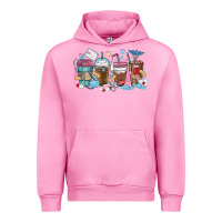 Fuchsia Pink nurse elements coffee cups Urban Hoodie - MaliasSmallBusiness